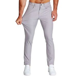 State & Liberty - Athletic Fit Stretch Tech Chino - Light Grey